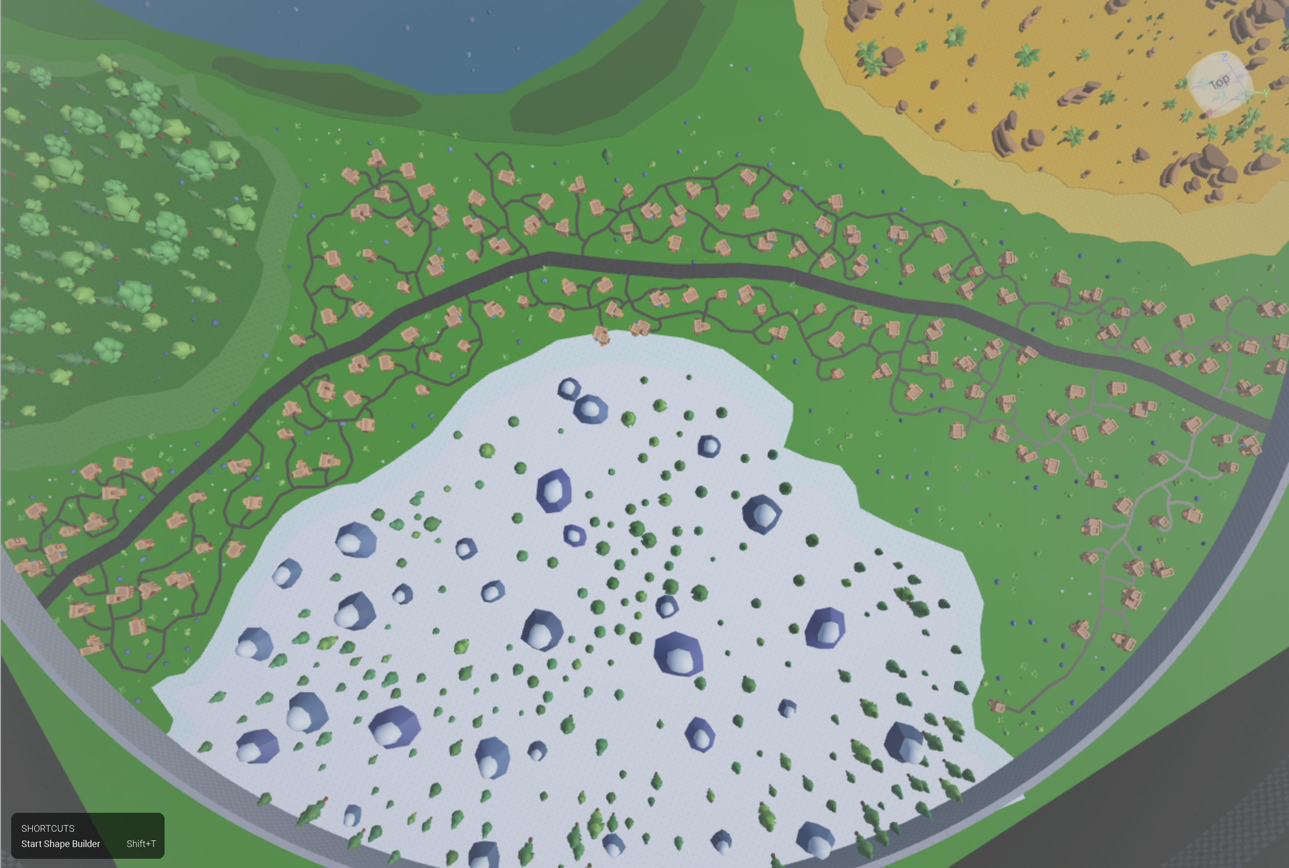 A lot of houses