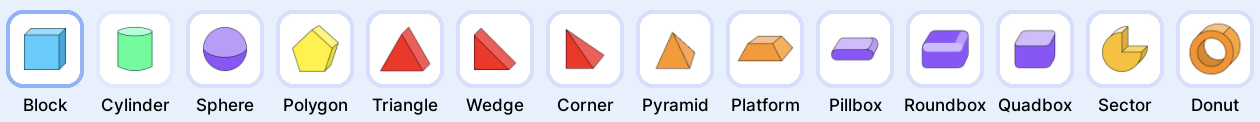 Available Shapes